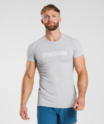 T Shirts Gymshark Apollo Hombre Gris Claro | CO 3365NWY